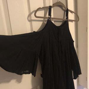 black off the shoulder dress